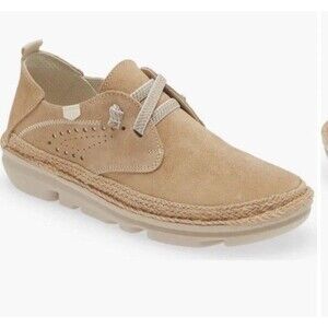 On Foot Silken Perforated Sneaker Women's Size 42 Brown Suede Casual Comfort